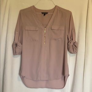 Express Portofino Zip Up Blouse